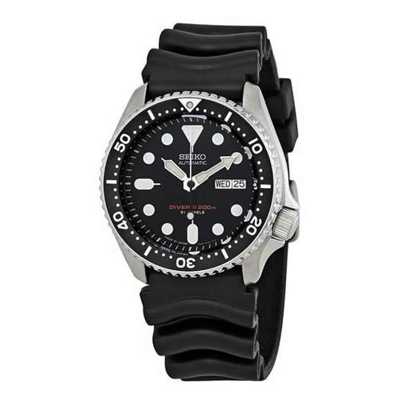 New Mens Seiko Automatic 200m, Black Dial
