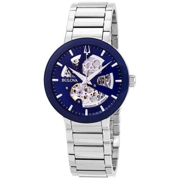 New Mens Bulova Automatic, Blue Dial