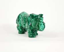 Outstanding Large African Malachite Gemstone Rhino