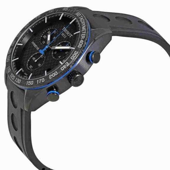 New Tissot Black Carbon Chronograph Swiss, Sapphire