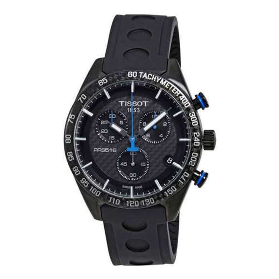 New Tissot Black Carbon Chronograph Swiss, Sapphire