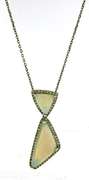 Fancy Opal and Diamond Abstract Pendant Necklace