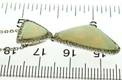 Fancy Opal and Diamond Abstract Pendant Necklace