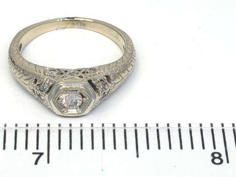 Intricate Estate Diamond Ring