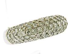 Glittering 14kt WG Pave Diamond Ring