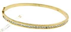 Beautiful Round Cut Channel Set Diamond Bangle