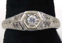 Intricate Estate Diamond Ring