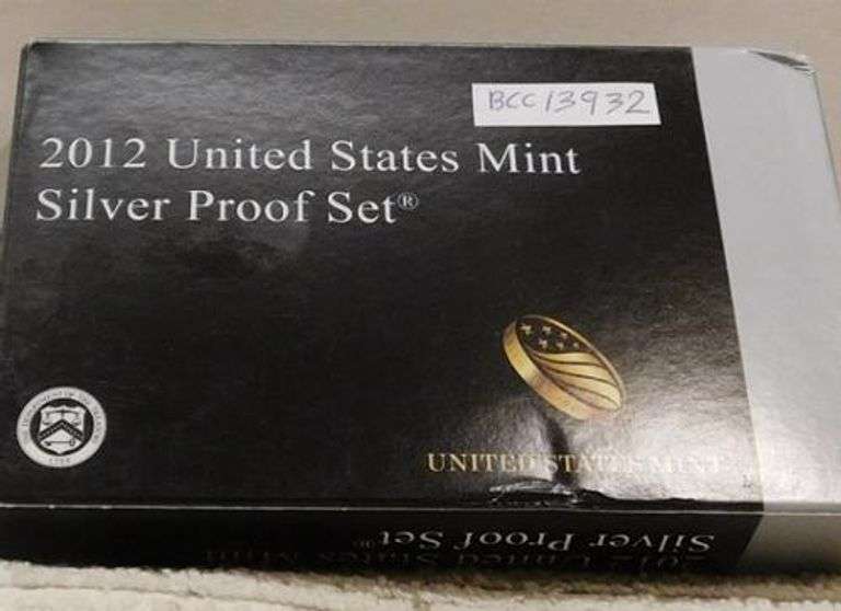 2012 Silver PROOF Set, w/ Mint Box, w/Sil State Qtrs.