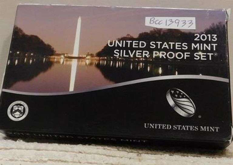2013 Silver PROOF Set, w/ Mint Box, w/Sil State Qtrs.