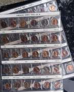 1934 -1974 PDS Red Brown Unc Lincoln Head Cent Collection