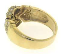 Gorgeous 14kt YG Pave Diamond Link Top Ring