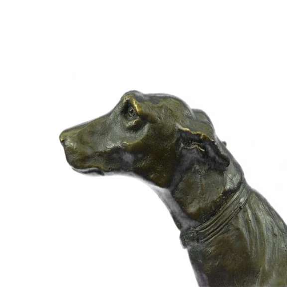 Greyhound Family Dog Bronze Sculpture