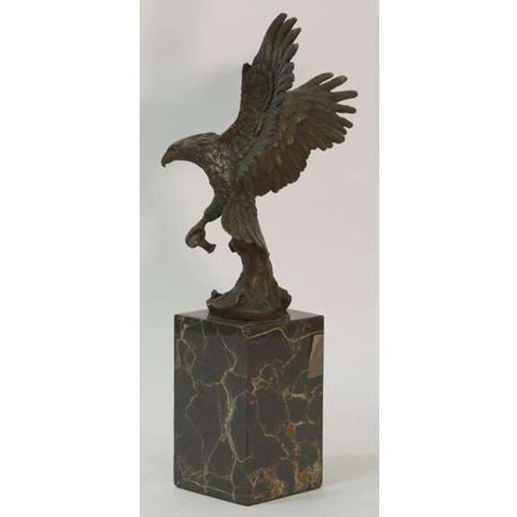 Flying Eagle Holding a Fish Bronze Sculpture