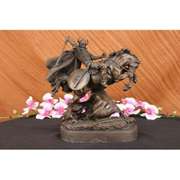 Viking Warrior on Horse Bronze Sculpture