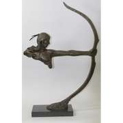 Archer Indian Warrior Bronze Sculpture