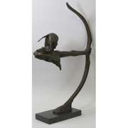 Archer Indian Warrior Bronze Sculpture