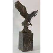 Flying Eagle Holding a Fish Bronze Sculpture