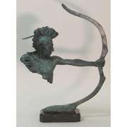 Indian Warrior Bronze Sculpture