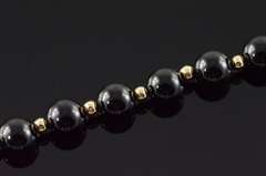14KT Yellow Gold Onyx Bracelet