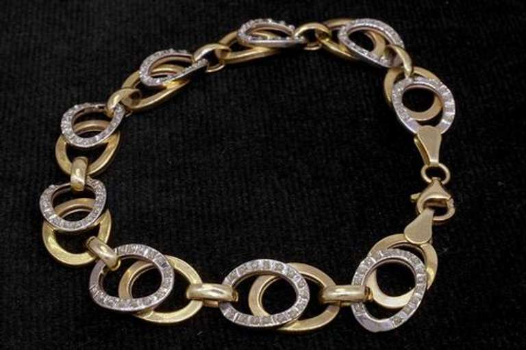 Groovy Two-Tone Gold Bracelet