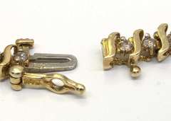 1.0CTW Glittering Diamond Tennis Bracelet