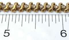 1.0CTW Glittering Diamond Tennis Bracelet