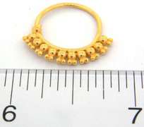 Noteworthy 22KT Gold Hoop Earrings