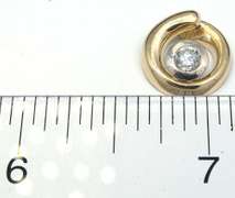 Glimmering Circular Diamond Pendant in Gold