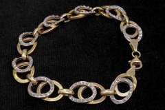 Groovy Two-Tone Gold Bracelet