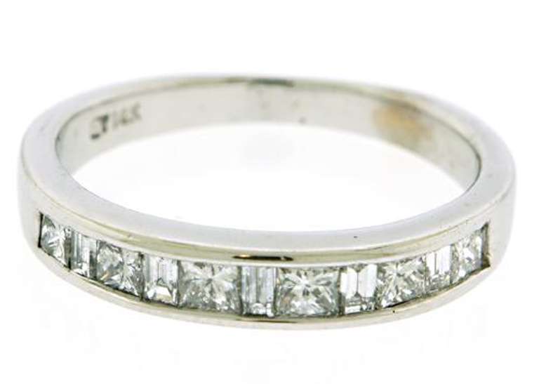 Amazing Princess Cut Channel Set Diamond Ring