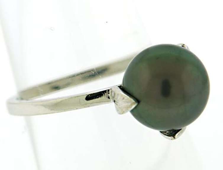 Akoya Pearl Leaf Ring