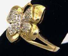 Joyful Diamond Butterfly Ring