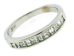 Amazing Princess Cut Channel Set Diamond Ring