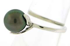 Akoya Pearl Leaf Ring