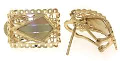 14kt Filigree 3 Tone Earrings