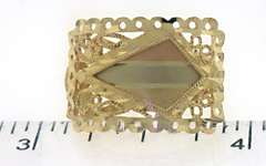 14kt Filigree 3 Tone Earrings