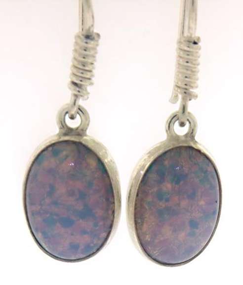 Created Opal Drop Earrings