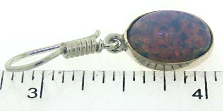 Created Opal Drop Earrings