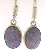 Created Opal Drop Earrings