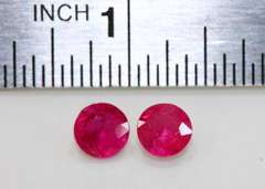 Intense Natural Pink Sapphire Pair - 1.06 cts.