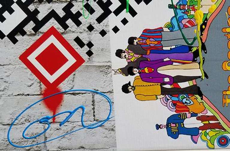 Stunning Oliver Neilson Original Mixed Media