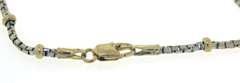 Box Chain with Bead Station Chain Bracelet