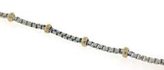 Box Chain with Bead Station Chain Bracelet