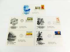 5 Official 1974 1st Day Issue Covers