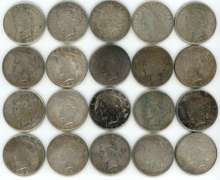 Roll of 20 assorted US Silver Dollars from the 1920's