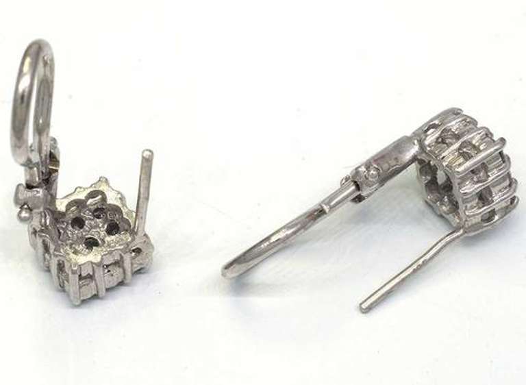 Bright 0.33CTW Diamond Cluster Earrings