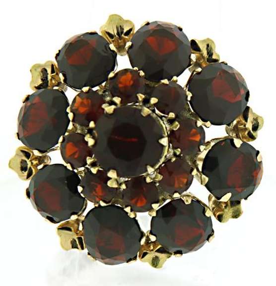 Nice Garnet Cluster Ring