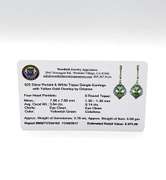 Peridot and Topaz Sterling Silver Dangle Earrings