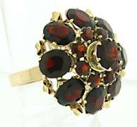 Nice Garnet Cluster Ring