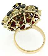 Nice Garnet Cluster Ring